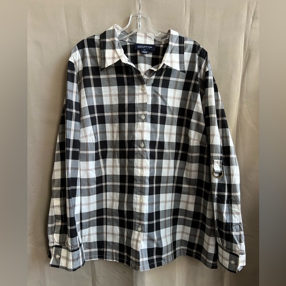 NWT Jones New York Plaid Button Down - Picture 1 of 6
